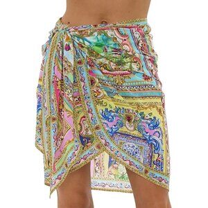 Camilla 'Spirit Of Santa Maria' Short Sarong Swimsuit Cover-Up, Multicolor